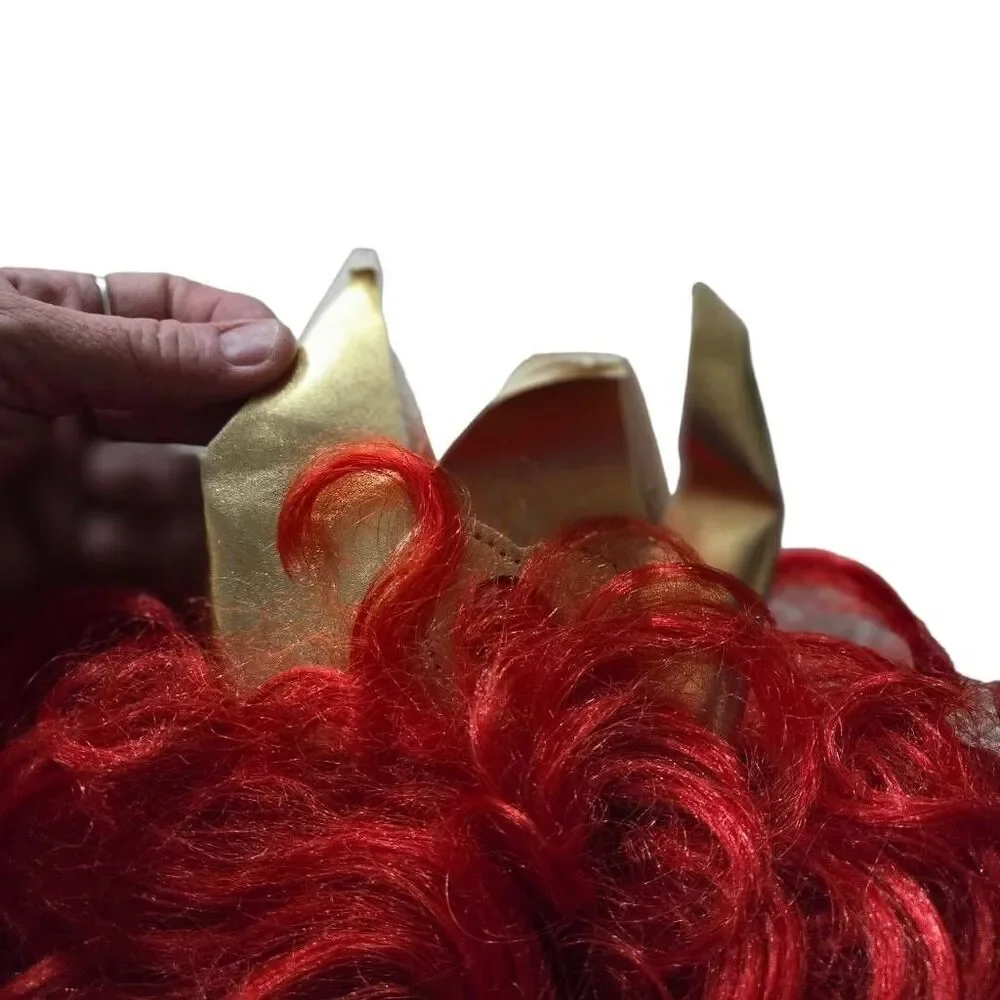 Alice in Wonderland costume red wig